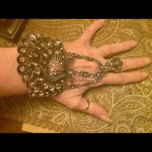 Statement peacock bracelet